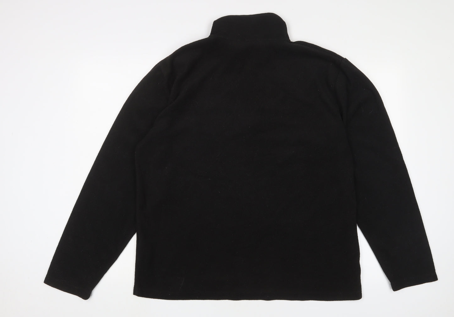 Regatta Mens Black Polyester Pullover Sweatshirt Size L - Logo, Embroidered