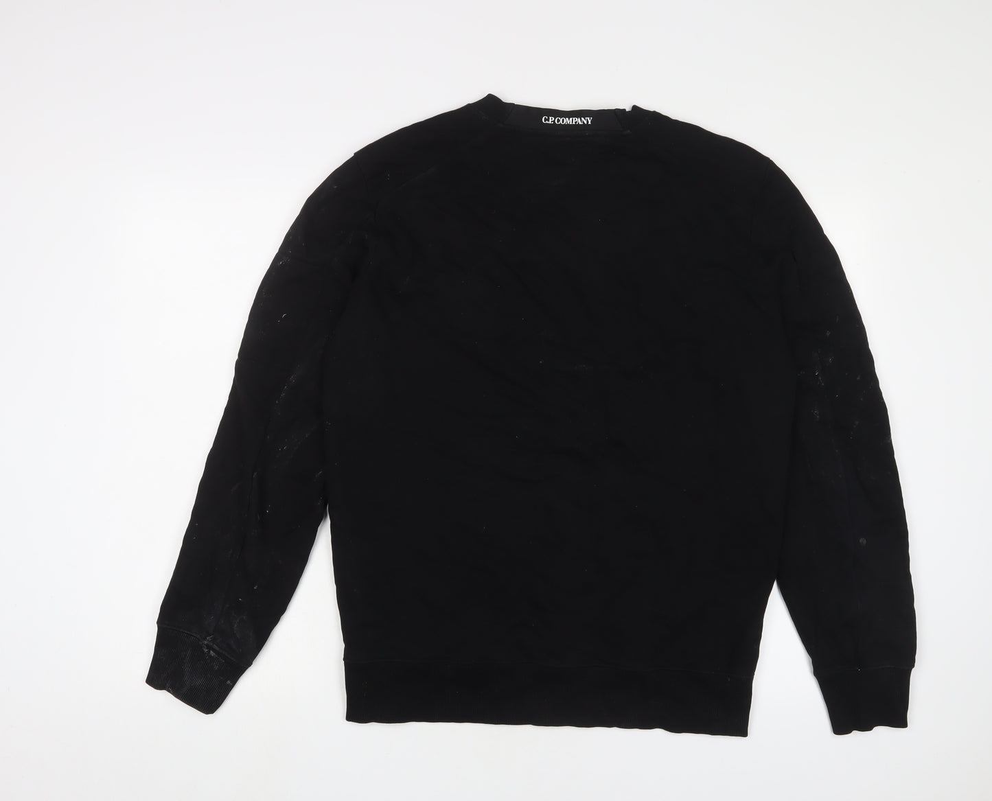 C.P Company Mens Black Cotton Pullover Sweatshirt Size L - Logo