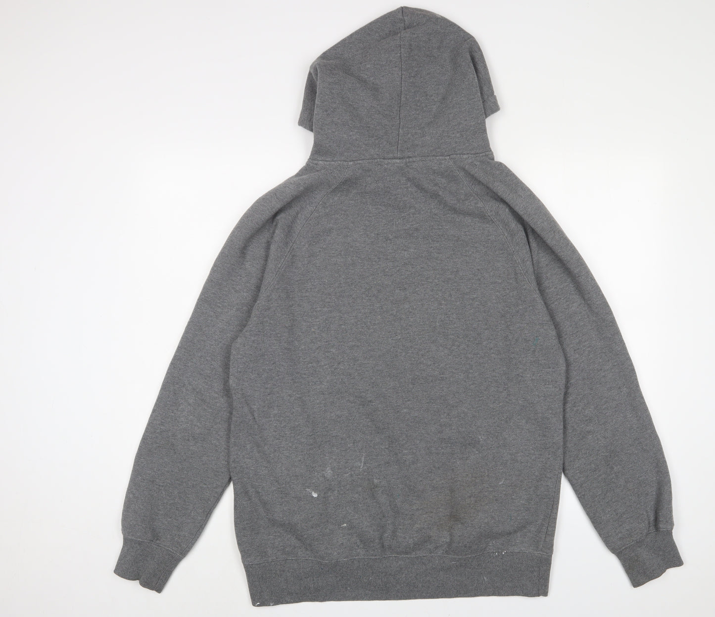 Transalpino Mens Grey Cotton Pullover Hoodie Size L - Logo