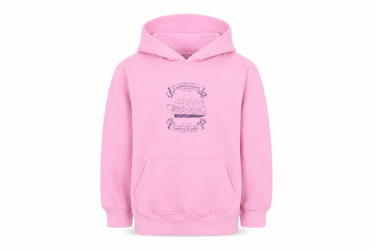 Conwyn Castle Girls Pink Cotton Pullover Hoodie Size 7-8 Years Pullover