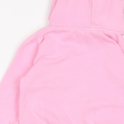 Conwyn Castle Girls Pink Cotton Pullover Hoodie Size 7-8 Years Pullover