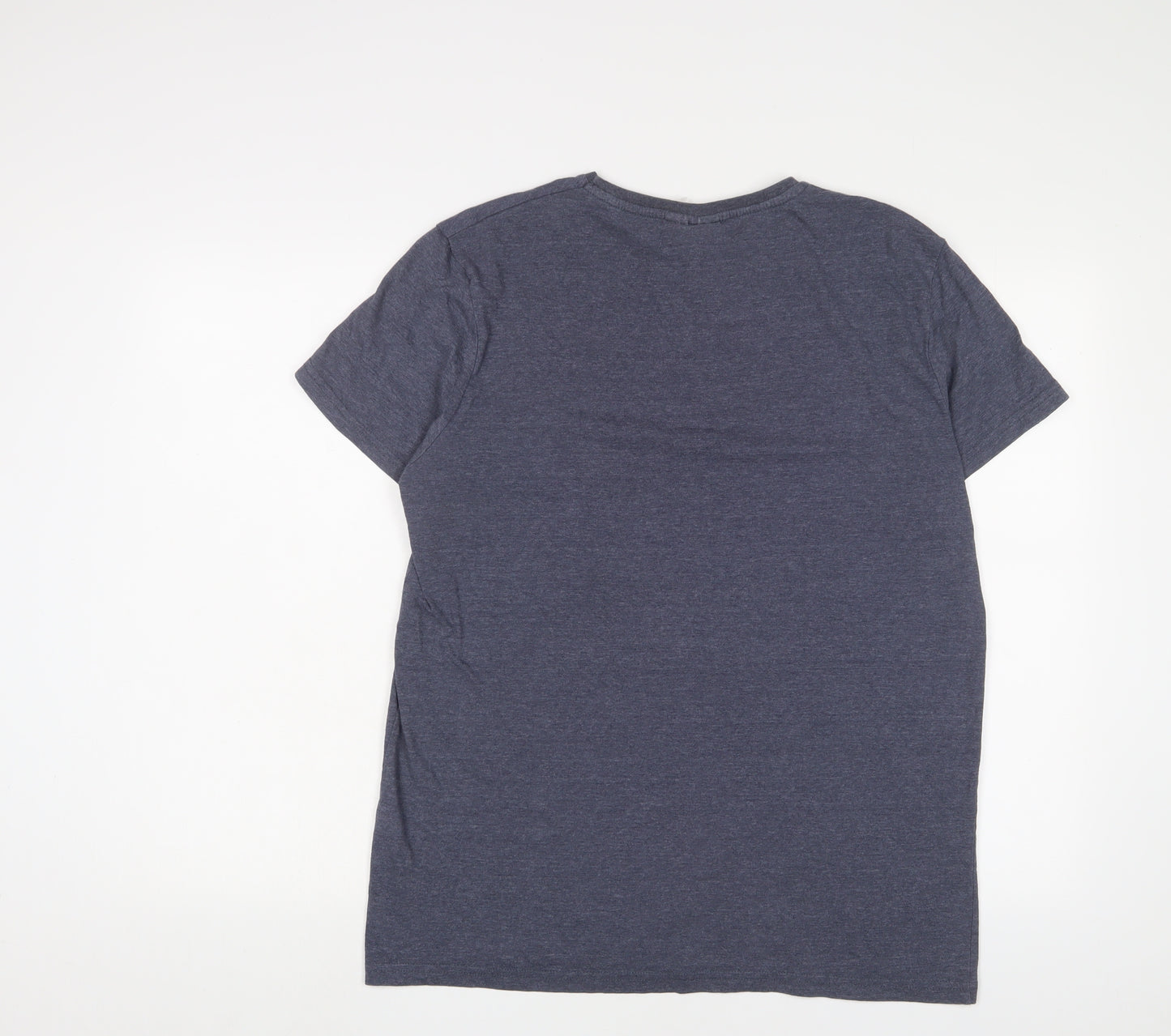 Marvel Mens Blue Cotton T-Shirt Size L Crew Neck