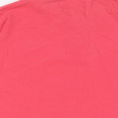 Lacoste Mens Pink Cotton Polo Size XL Collared Button - Etimated size