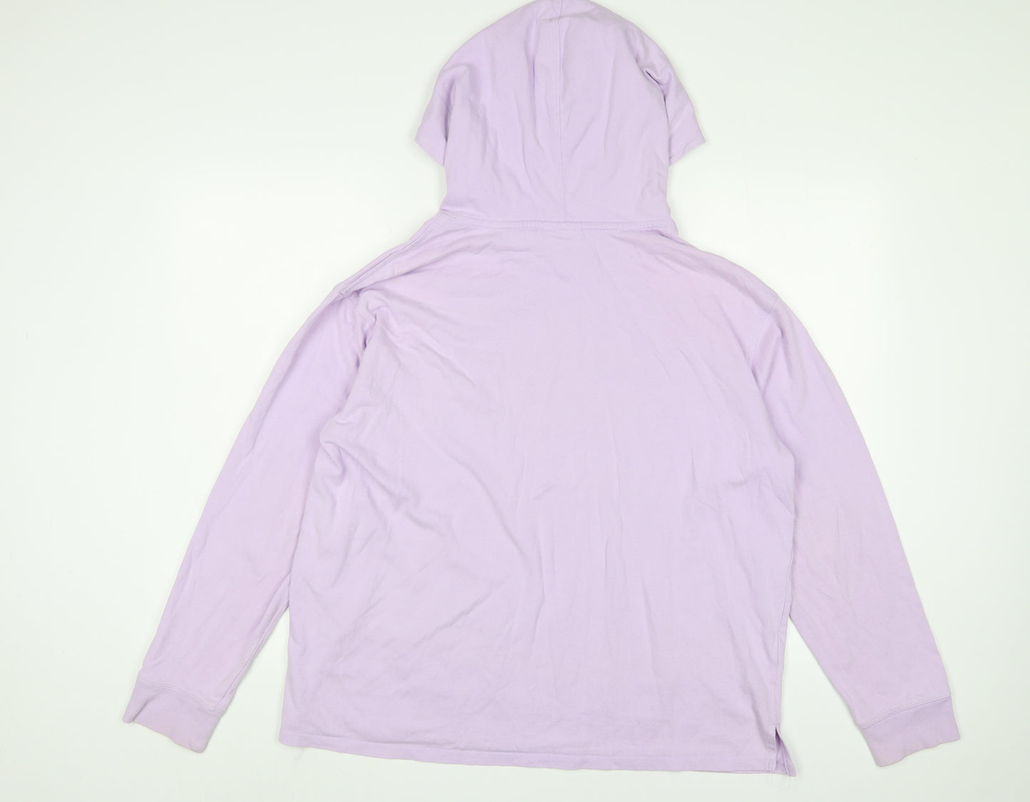 Champion Womens Purple Cotton Pullover Hoodie Size XL Pullover - Logo, Embroidered