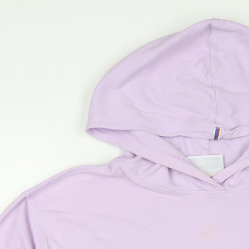 Champion Womens Purple Cotton Pullover Hoodie Size XL Pullover - Logo, Embroidered