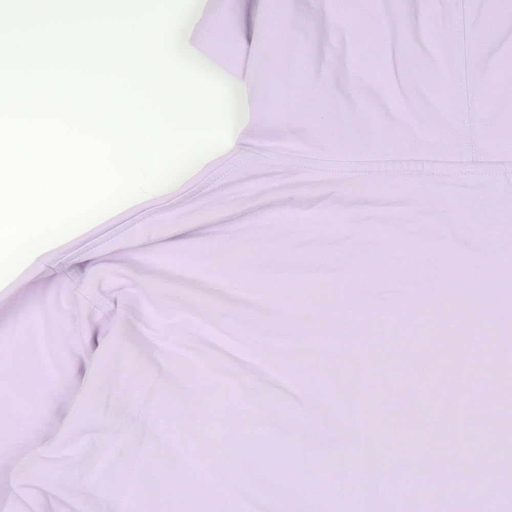 Champion Womens Purple Cotton Pullover Hoodie Size XL Pullover - Logo, Embroidered