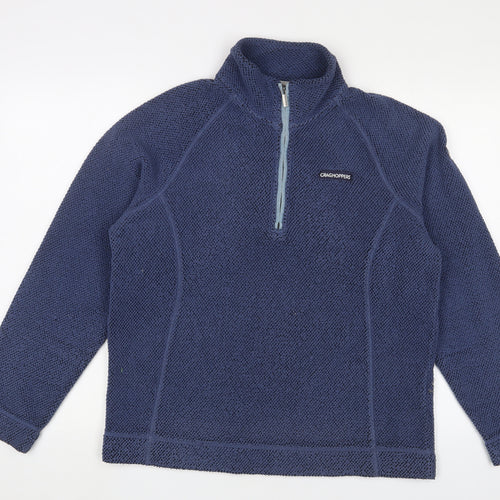 Craghoppers Mens Blue Polyester Pullover Sweatshirt Size M - Logo, Embroidered