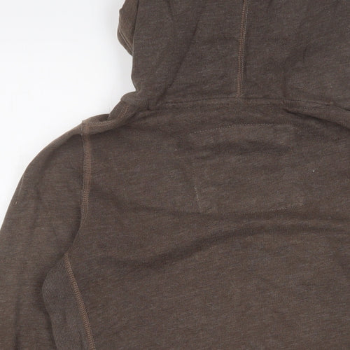 Abercrombie & Fitch Womens Brown Cotton Pullover Hoodie Size S Pullover - Logo, Embroidered