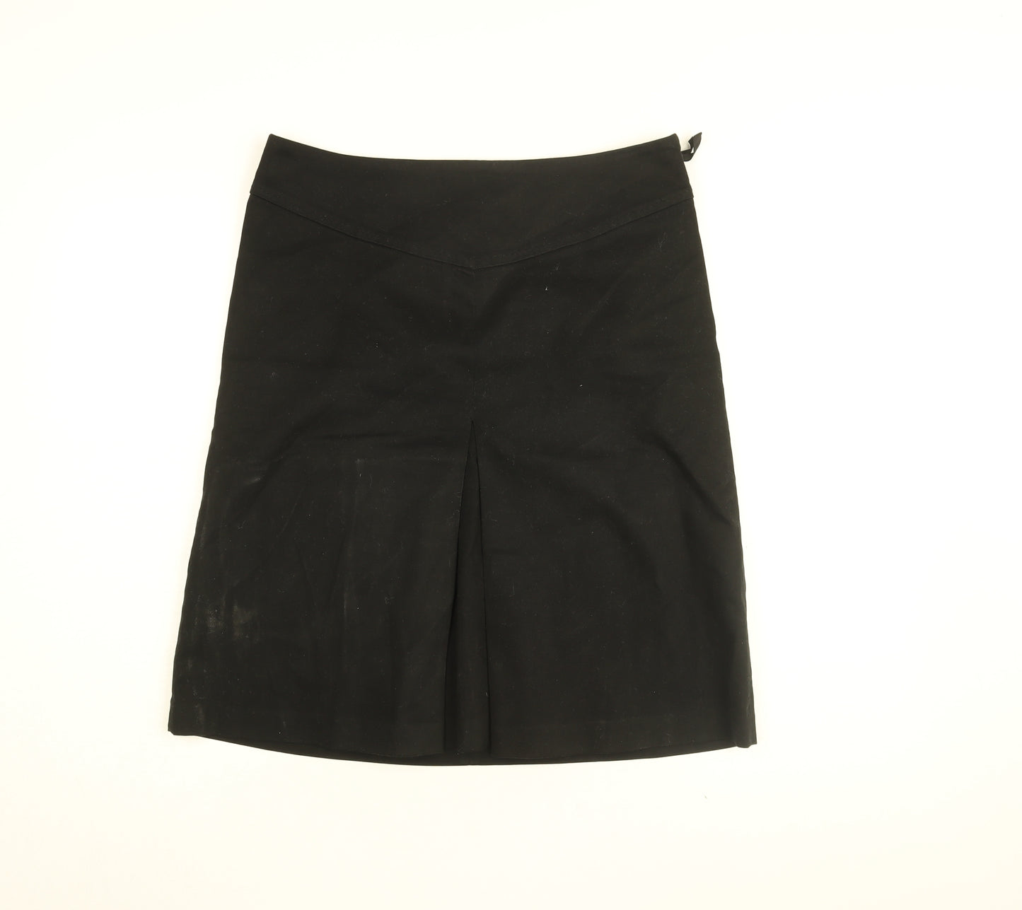 Gap Womens Black Cotton Flare Skirt Size 8 Zip