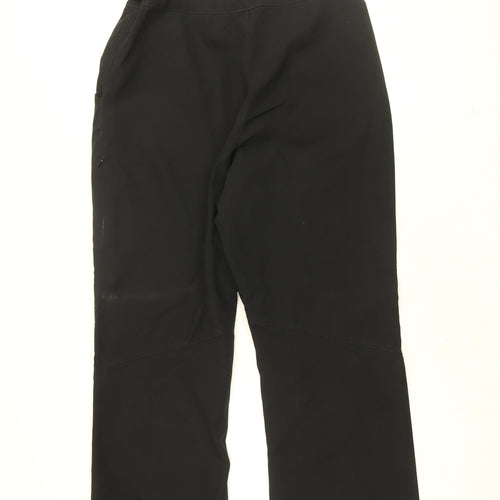 Rohan Womens Black Polyamide Rain Trousers Trousers Size 10 L27 in Regular Zip