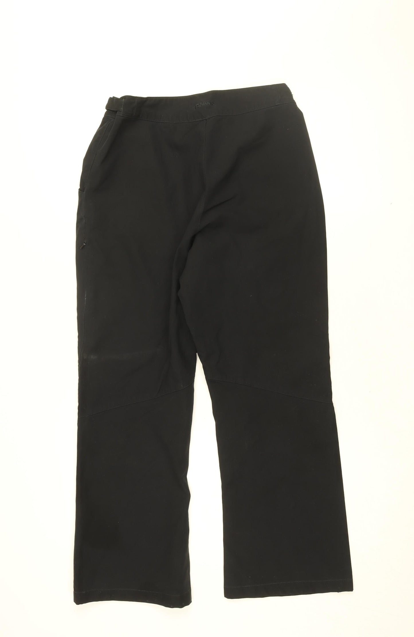 Rohan Womens Black Polyamide Rain Trousers Trousers Size 10 L27 in Regular Zip