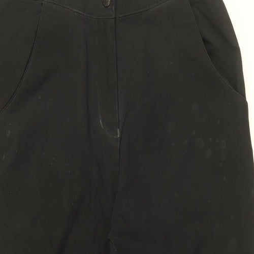 Rohan Womens Black Polyamide Rain Trousers Trousers Size 10 L27 in Regular Zip