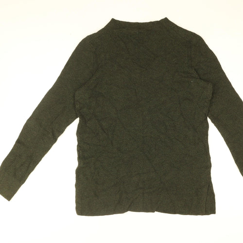 Gap Womens Green V-Neck Cotton Pullover Jumper Size M