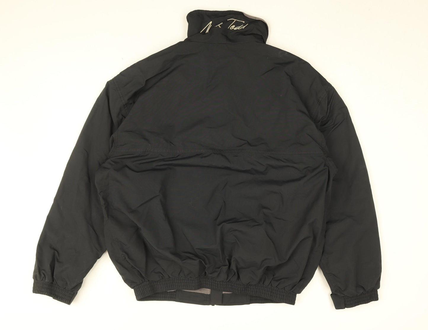 Mark Todd Mens Black Jacket Coat Size L Zip