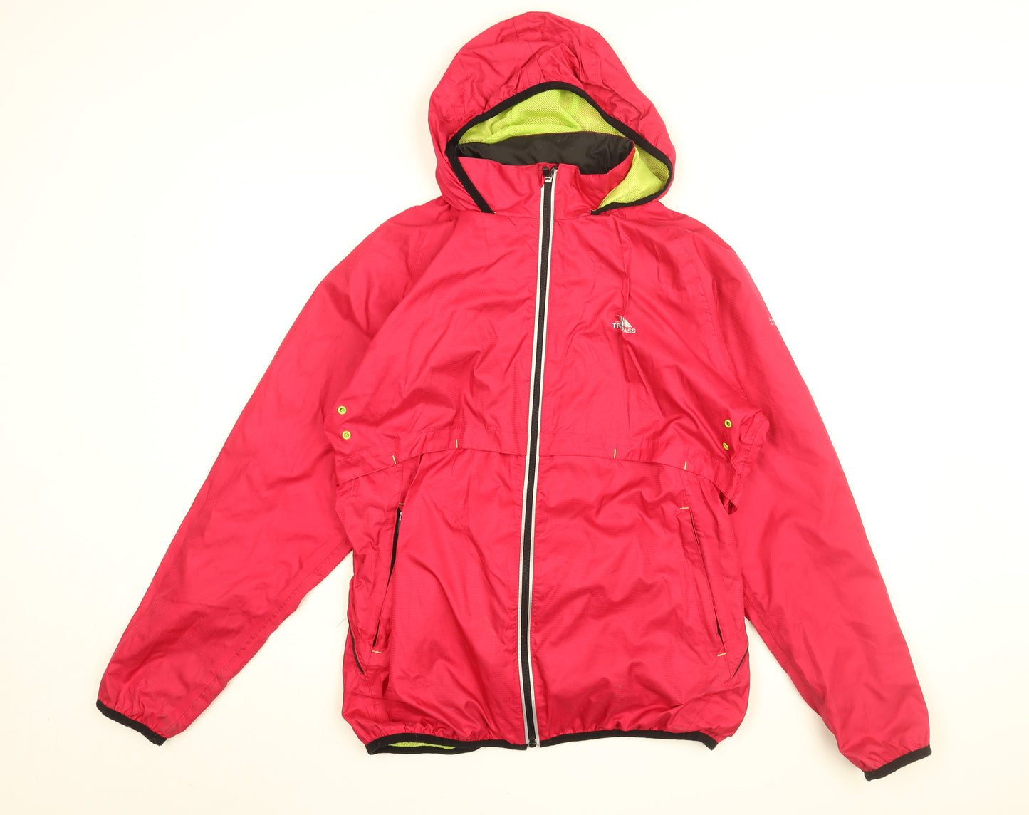 Trespass Womens Pink Rain Coat Coat Size XL Zip