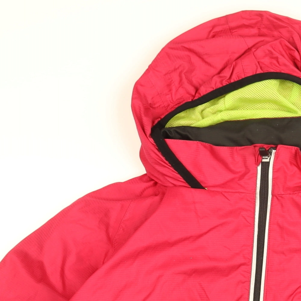 Trespass Womens Pink Rain Coat Coat Size XL Zip