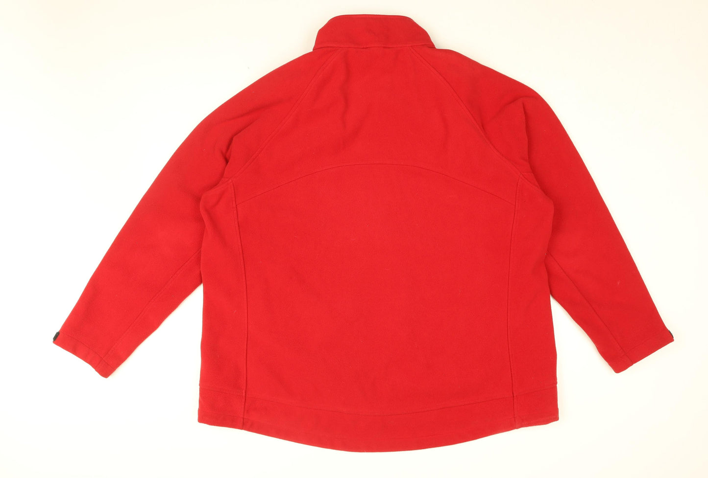 Lands' End Womens Red Polyester Full Zip Sweatshirt Size 20 Zip - Size 20-22