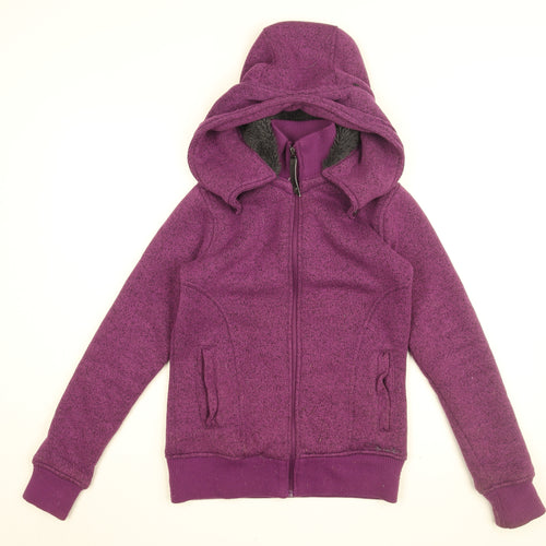 Dare 2B Womens Purple Polyester Full Zip Hoodie Size 10 Zip