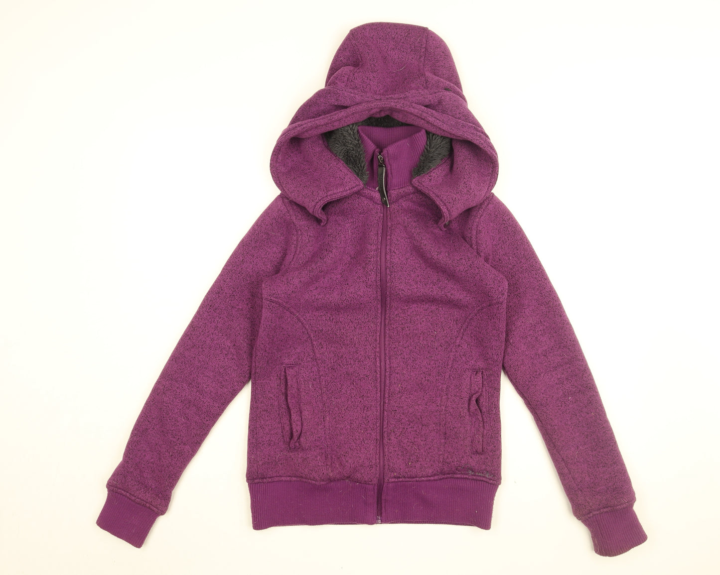 Dare 2B Womens Purple Polyester Full Zip Hoodie Size 10 Zip