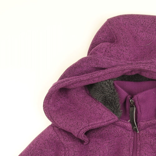 Dare 2B Womens Purple Polyester Full Zip Hoodie Size 10 Zip