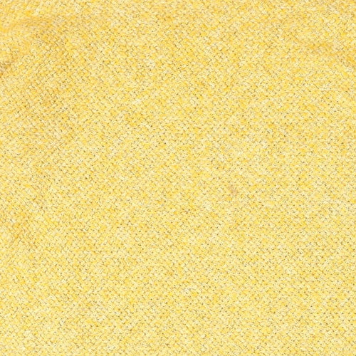 Fat Face Womens Yellow Round Neck Cotton Pullover Jumper Size 8