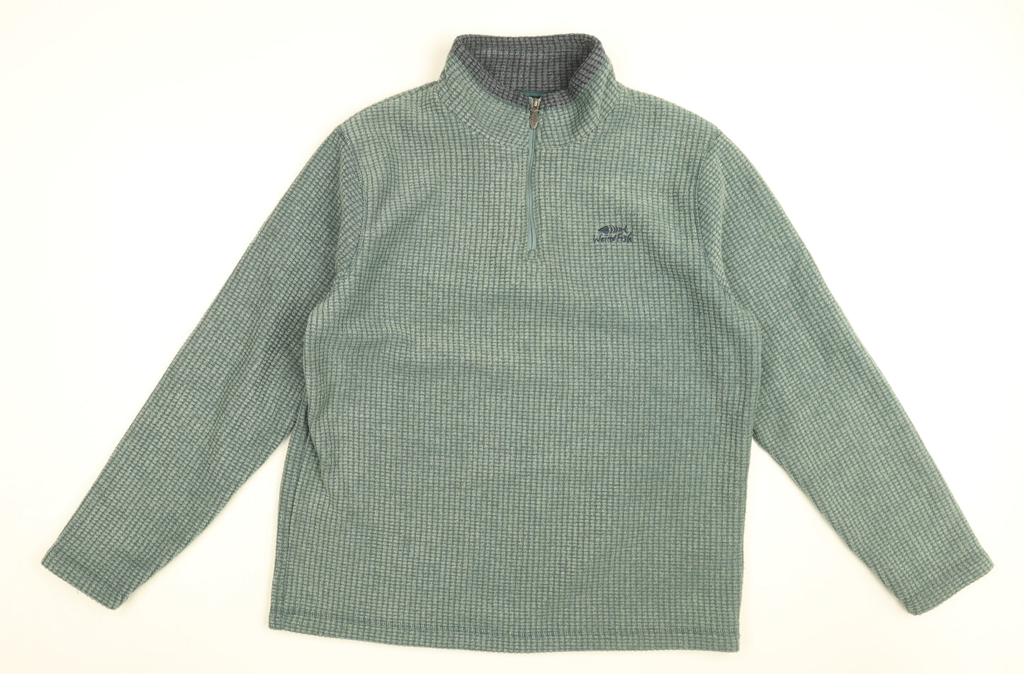 Weird Fish Mens Blue Viscose Pullover Sweatshirt Size XL
