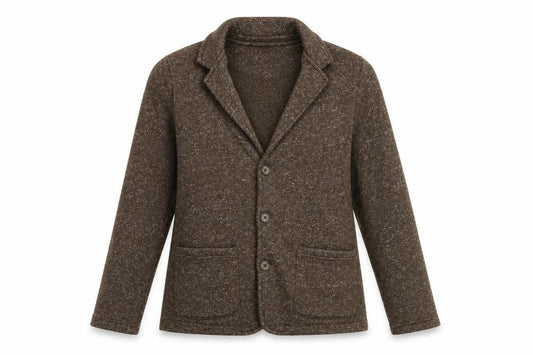 Front view of Cotton Traders women’s brown jacket blazer, size S, button