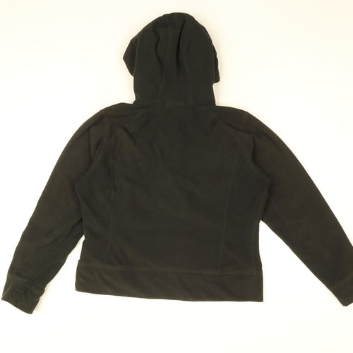 The North Face Womens Black Polyester Pullover Hoodie Size M Zip