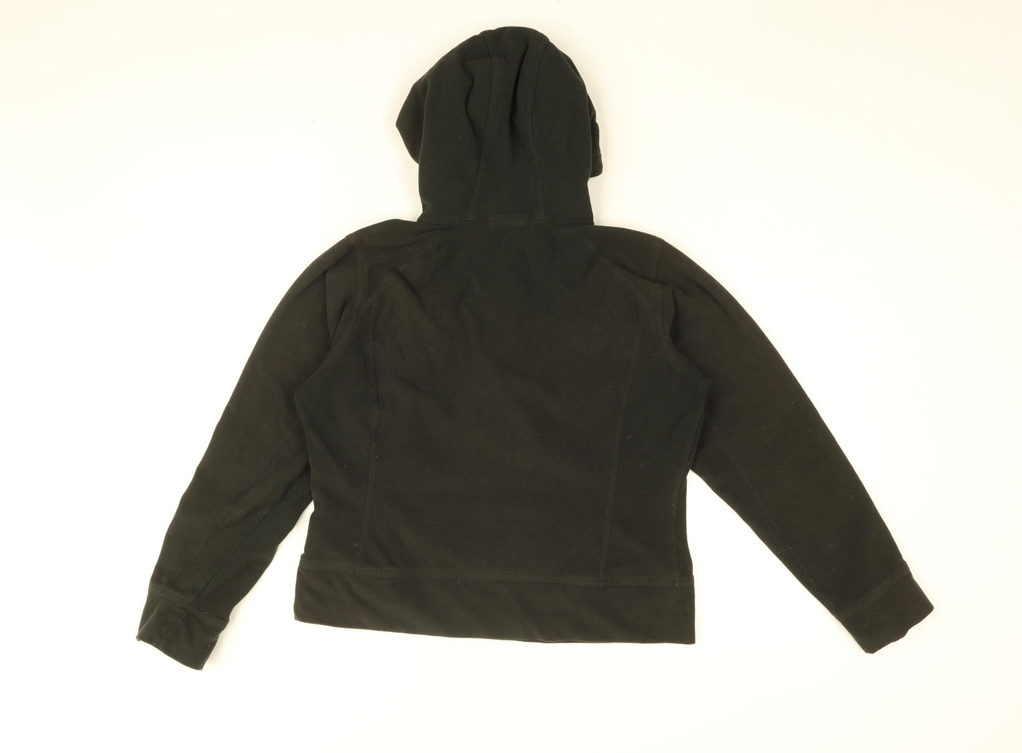 The North Face Womens Black Polyester Pullover Hoodie Size M Zip