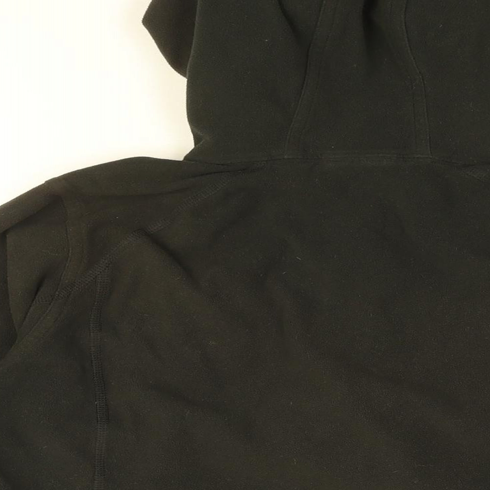 The North Face Womens Black Polyester Pullover Hoodie Size M Zip