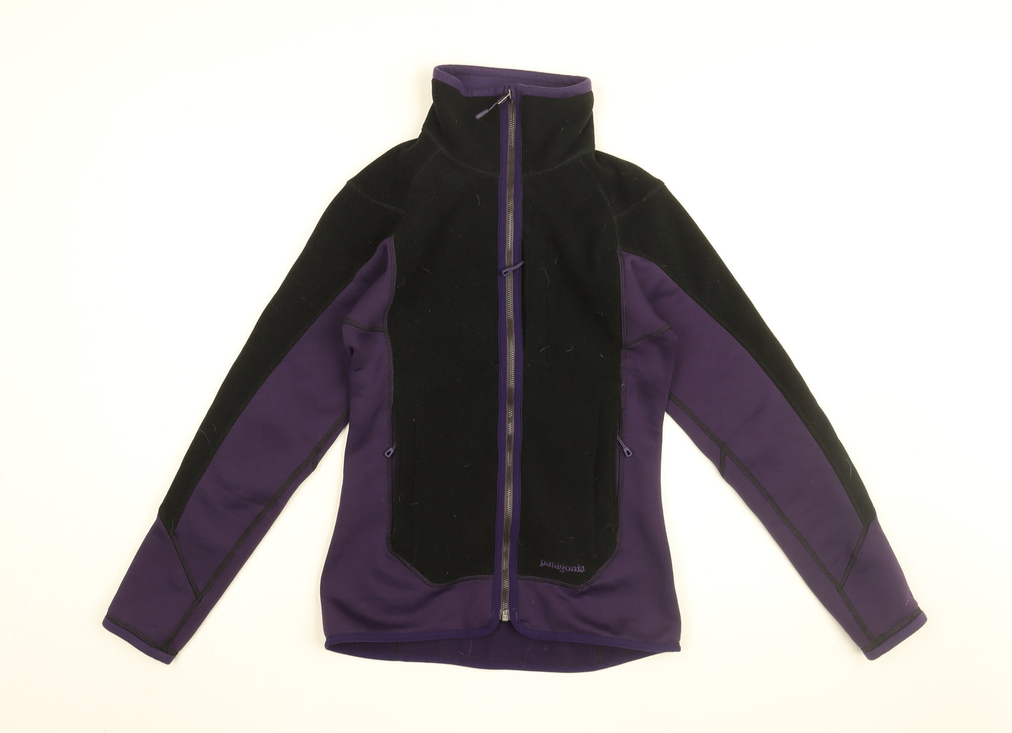 Patagonia Womens Purple Polyester Full Zip Sweatshirt Size XS Zip