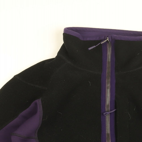 Patagonia Womens Purple Polyester Full Zip Sweatshirt Size XS Zip