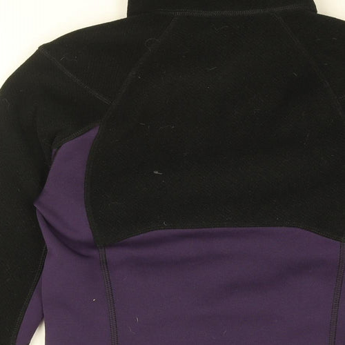 Patagonia Womens Purple Polyester Full Zip Sweatshirt Size XS Zip