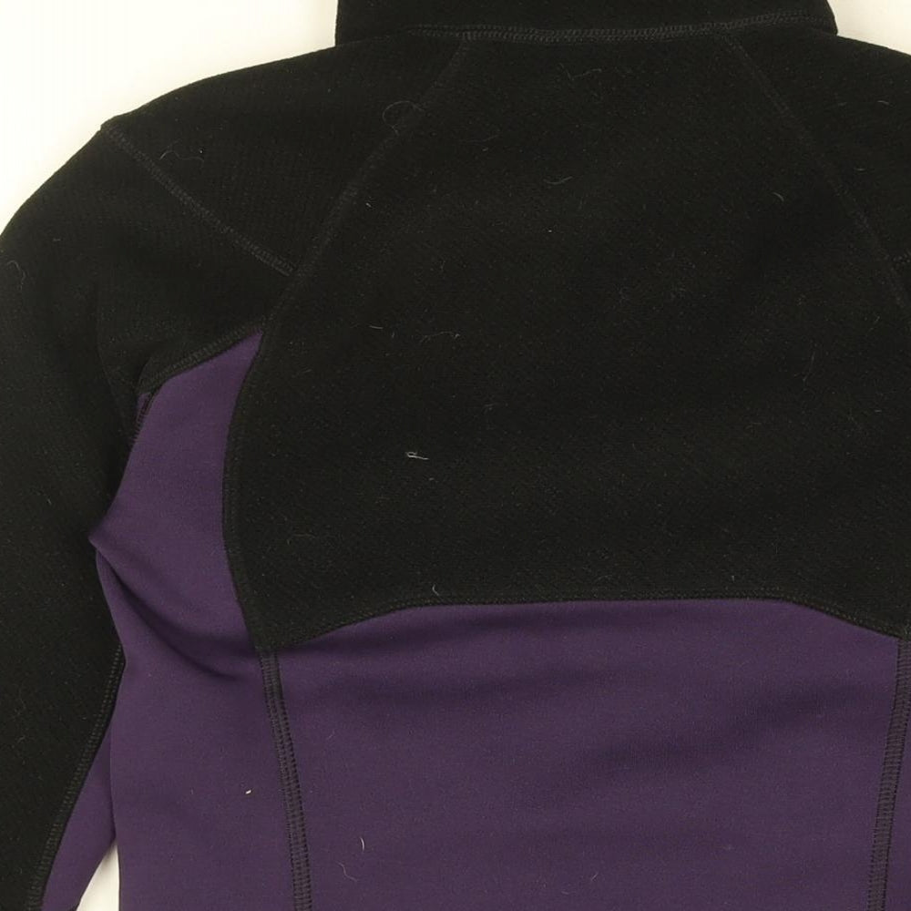 Patagonia Womens Purple Polyester Full Zip Sweatshirt Size XS Zip