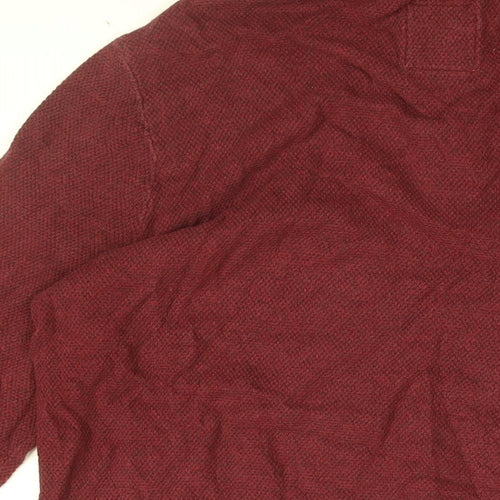 Fat Face Mens Red Cotton Pullover Sweatshirt Size M