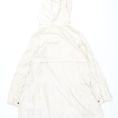 Gap Womens Beige Overcoat Coat Size S Zip