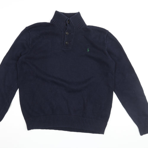 Polo Ralph Lauren Mens Blue Cotton Pullover Sweatshirt Size L