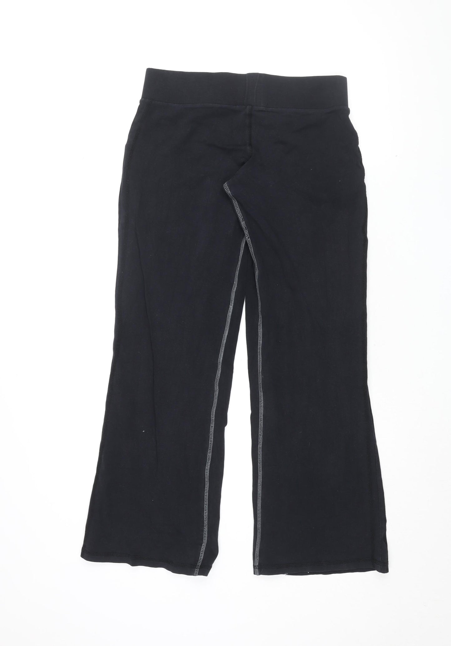 Pineapple Womens Black Cotton Jogger Trousers Size M L30 in Regular - Size M-L