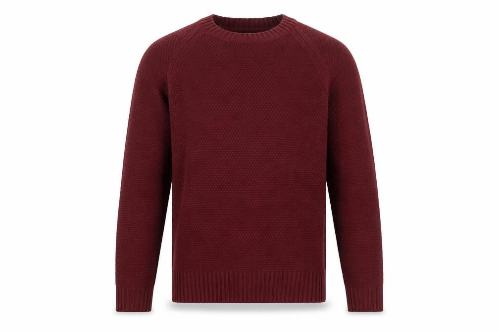 Burton Mens Red Round Neck Acrylic Pullover Jumper Size XL Long Sleeve