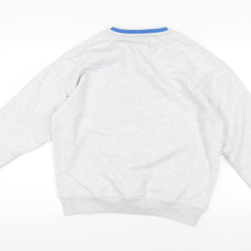 Disney Grey Stitch Pullover Sweatshirt XS