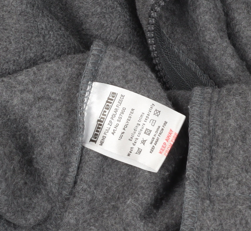 Lambretta Grey 4XL Fleece Windbreaker Jacket