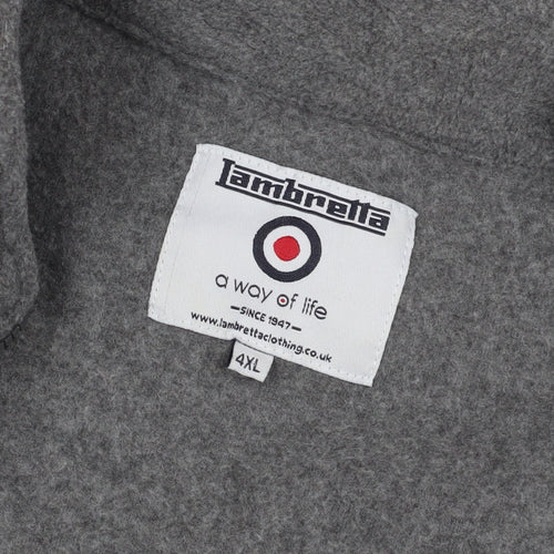 Lambretta Grey 4XL Fleece Windbreaker Jacket