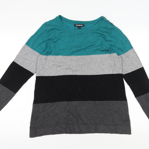 Paramour Multicoloured Striped Jumper Size S
