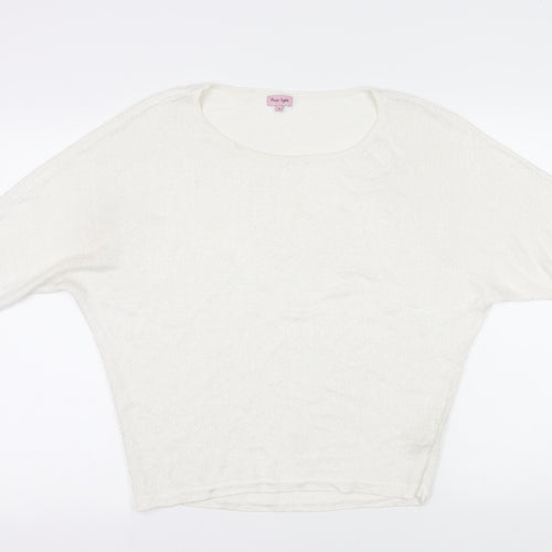 Phase Eight Ivory Open-Knit Pullover M