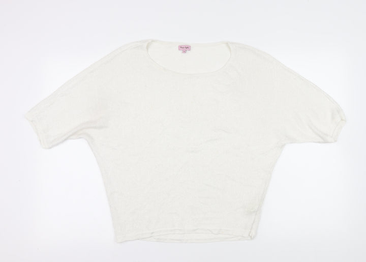 Phase Eight Ivory Open-Knit Pullover M
