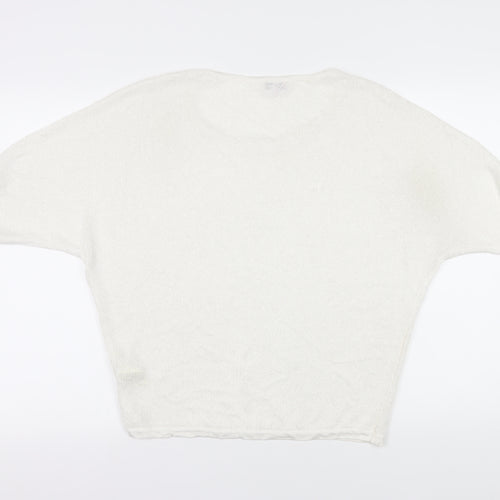 Phase Eight Ivory Open-Knit Pullover M