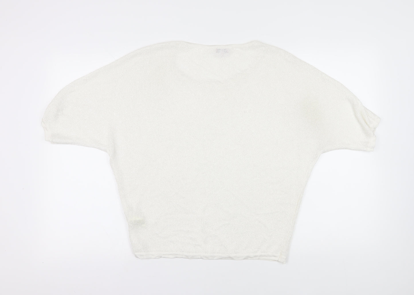 Phase Eight Ivory Open-Knit Pullover M
