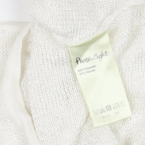 Phase Eight Ivory Open-Knit Pullover M