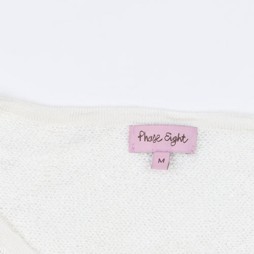 Phase Eight Ivory Open-Knit Pullover M