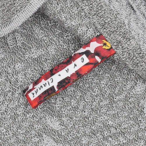 Eva & Claudi Grey Wrap Jumper 2XL Collared Casual Wear